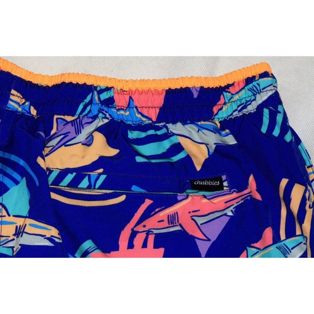 Chubbies‎ Men's (The Daddy Sharks) Swim Trunks Size 2XL - 5.5